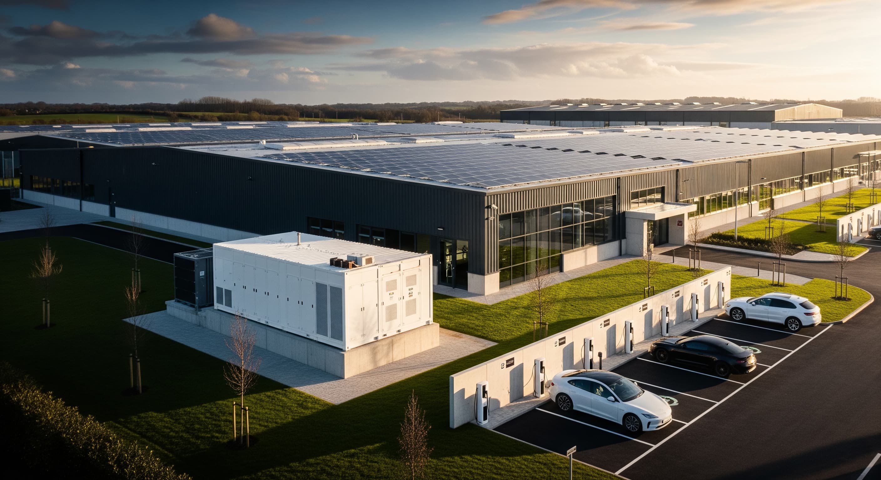 Solar panels field